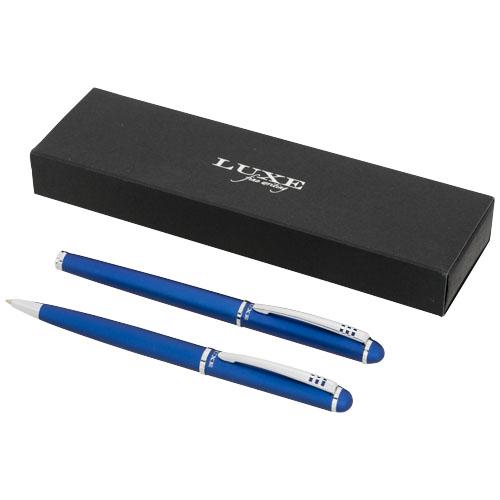 Parure stylo à bille et roller Andante Bleu