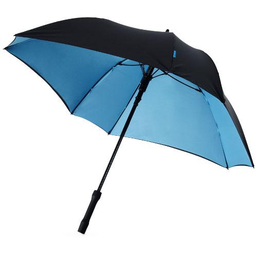 Square 23" dubbellaags automatische paraplu Zwart,donkerblauw 