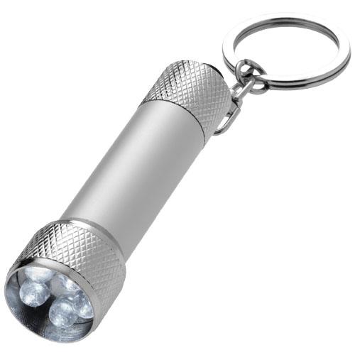 Porte-clés lampe torche Draco Argent