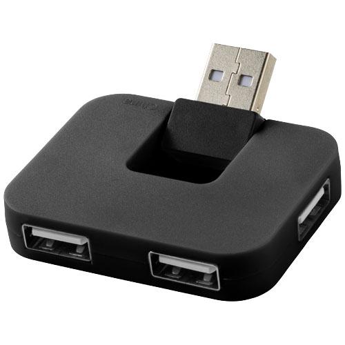Gaia 4 poorts USB hub Zwart