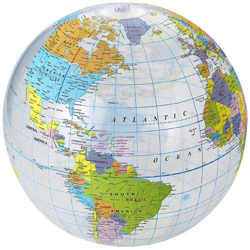 Globe wereldbol strandbal Transparant