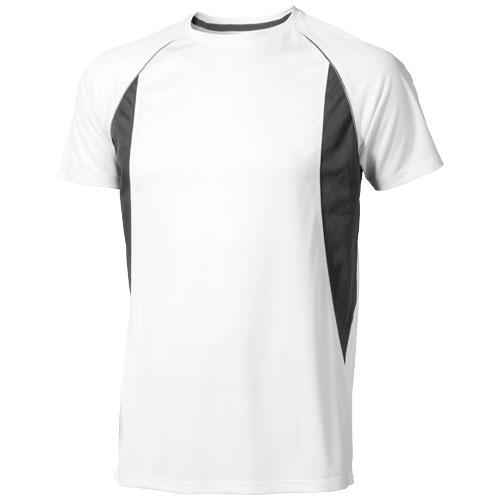 T-shirt cool fit manches courtes pour hommes Quebec Blanc,Anthracite